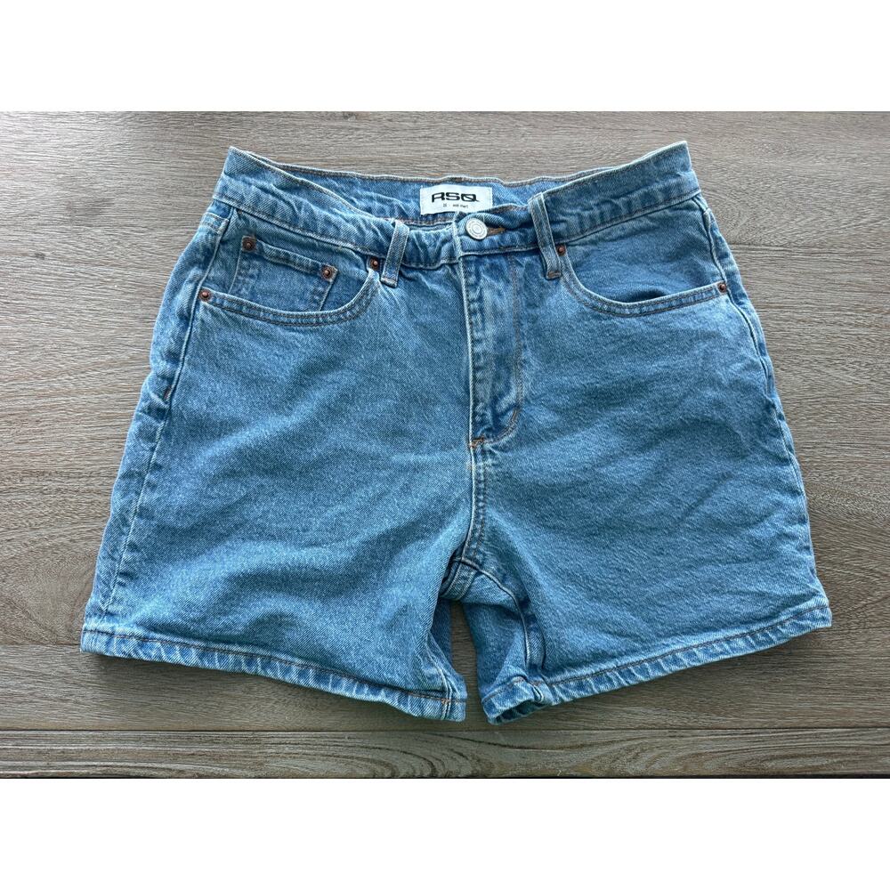 RSQ Womens Denim Midi Shorts Sz 26